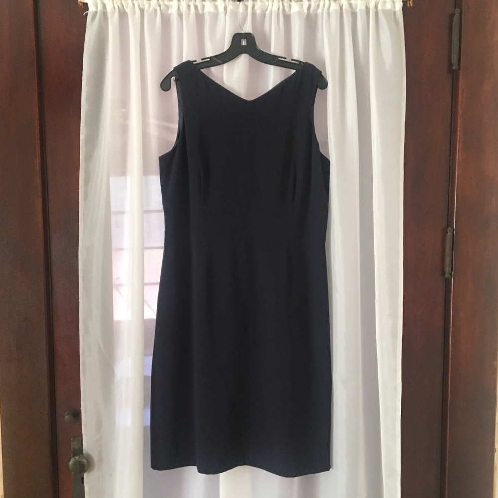 Cute classic navy blue dress. Talbots size 16